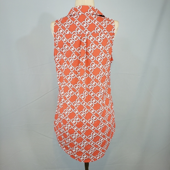 Crown & Ivy sleeveless cotton top size Medium - Picture 3 of 6